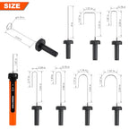 Hot Wire Foam Cutter Pen Set, 9-in-1 Electric Cutter, Cuts Up to 3.75 Inches Thick, Ideal for Crafts and Model Making (9 in 1 orange) - style: 9 in 1 orange