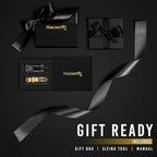 MagnetRX® Magnetic Bracelets for Men – Effective Mens Magnetic Bracelet with Carbon Fiber Inlay – Adjustable Length with Included Sizing Tool(Gold) - color: Gold Carbon Fiber (2X Strength)