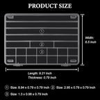 SUTOKAKA 1Pc 21 Grids Plastic Jewelry Organizer Necklace Storage Box Small Compartments Bead Container for DIY Nail Crafts Beading Art Supplies - size: 21