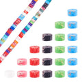 Craftdady 214 pcs Natural Stone Heishi Beads for Jewelry Making 6 mm Synthetic Imperial Jasper Disc Spacer Beads Flat Round Loose Gemstone Beads for Bracelet Earrings Necklace Making - color: Colorful, 6mm