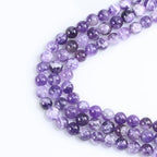 Natural Gemstone Round Loose Beads for Jewelry Making DIY Crystal Energy Healing 1 Strand 15" (Amethyst, 4mm (15"/Strand)) - color: Amethyst, size: 4mm (15"/Strand)