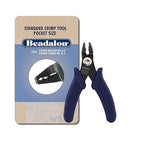 Beadalon Crimp Tool Standard - Fits Crimp Beads #1-3, Crimp Tubes #2-3, Dark Blue, Pocket Travel Size 4 in / 10.1 cm - color: Dark Blue, size: Standard - Pocket