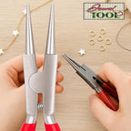 7" (17.8 cm) Mechanic's Round Nose Pliers | Large & Tough for Harder Wire & Metal Bending | Squeezing Handle Pulls Heads Apart, Not Together