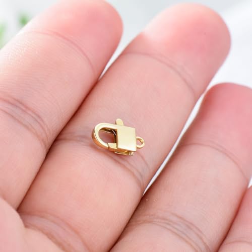 14K Gold Jewelry Clasp Necklace Extender Clasp Bracelet Extension Connector for DIY Necklace Bracelet Anklet Jewelry Making (Style 7) - size: Style 7-Yellow