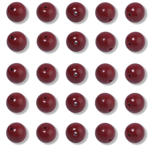 100Pcs 8mm Cinnabar Beads for Jewelry Making, Natural Round Loose Gemstone Stone Bead for Necklace Bracelets, Crafts for Adults with Crystal Stretch Cord - color: Cinnabar, size: 8mm
