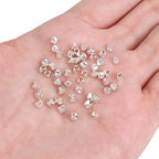 BEADIA Silver Plated Twisted Spacer Beads 3x3mm 50pcs for Jewelry Making Findings Non Tarnish - color: Silver, size: 3x3mm Twisted