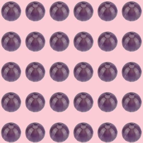 1 Box 6MM 120PCS Natural Amethyst Round Beads with Hole Purple Gemstone Crystal Chakra Reiki Power Energy Loose Spacer Charm Bead Bulk for Jewelry Making Earrings Bracelets DIY Craft Supply