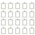 uxcell 25Pcs Alloy Open Bezel Pendants, Rectangular Hollow Frame Pendant Geometric Open Back Frame Pendant for Resin Jewelry Making Earrings Necklace Bracelet DIY, Bronze - color: Bronze, size: 1.32 x 0.83 inch
