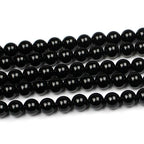 MJDCB Natural Stone Bead Black Onyx Gemstone Loose Beads for Jewelry Making Bracelet Necklace 10mm - color: Black Agate, size: 10mm