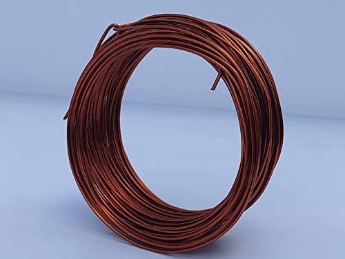 15 Gauge Anodized Aluminum Wire 49 Feet for Jewelry Making Craft DIY（1.5mm,Copper,41518） - color: Copper, size: 15 Gauge