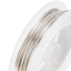 BENECREAT 18 Gauge Tarnish Resistant Copper Wire Silver Jewelry Beading Wire for Bracelet Necklace Jewelry Making, 33-Feet/11-Yard - color: Silver, size: 18-Gauge(33-Feet/11-Yard)