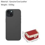 Royal Bagger Genuine Cow Leather Mini Jewelry Box Women's Coin Purse Solid Color Kiss Lock Change Pouch Casual Style Small Storage Bag for Women 1894 (New Black1) - color: New Black1