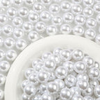 20mm Acrylic Beads 180pcs White Pearl Bead Chunk Bubblegum Beadable Pen Ball Beads for Pen Bag Jewelry Making Necklace Bracelets (White) - color: white