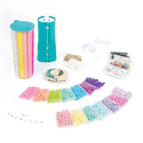 Make It Real Swift Clicks Deluxe Bracelet Studio - Create Colorful Friendship Bracelets with Swift Clicks Deluxe Design Tool - Includes Beads and Charms - style: Deluxe Swift Clicks