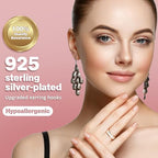 925 Sterling Silver Plated Earring Hooks for Jewelry Making, 300 Pcs Hypoallergenic DIY Earring Making Supplies Kit, Upgraded French Ear Fish Hook Earing Findings Wires Parts Hardware Pieces (Silver) - color: Silver