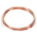 PATIKIL 32.8 Feet Solid Bare Copper Wire, 22 Gauge 99.9% Pure Copper Wire 0.7mm Soft Beading Wire Metal Plant Stem Ties for Jewelry Craft (10m) - size: 0.7mmx10m
