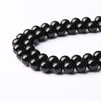 90pcs 4mm AAAA Natural Black Tourmaline Gemstone Beads Round Loose Beads for Jewelry Making DIY Bracelet Necklace(Black Tourmaline, 4mm) - color: Black Tourmaline, size: 4mm