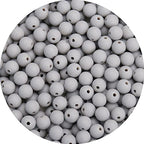 BONNY BOXX 1000PCs 6MM Matte Grey Acrylic Round Beads, Frosted Plastic Resin Bubblegum Balls Chunky Gumball Beads for Necklace and Bracelet Making, Crafting Supplies - color: Matte Grey, size: 6MM