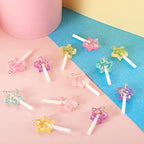 Cheriswelry Cup Cake Resin Pendants Lovely Food Sweet Dessert Dangle Charms Links Hanging Ornament with Metal Loop Fruit Pendants for Key Chains Bracelet Necklace Jewelry Making - color: Mixed Color-Lillipop