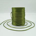 2 mm 330 Feet Satin Nylon Cord String for Jewelry Making Bracelet Necklaces Beading Thread Rattail Macrame Kumihimo Chinese Knot Craft - size: Green