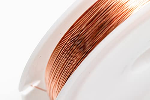 28 Gauge, 99.9% Pure Copper Wire (Round) Dead Soft CDA #110 Made in USA - 50FT by CRAFT WIRE - size: 28 Gauge, style: 50 Feet