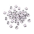 FASHEWELRY 300Pcs Cube White Acrylic Letter Beads 6x6mm Letter S Alphabet Beads for DIY Bracelet Necklace Jewelry Making - color: Letter S, size: 6x6x6mm