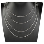 UMAOKANG 65 Feet Silver Jewelry Chains for Jewelry Making Flat Cable Chain Link Spool DIY Craft Earring Bracelet Necklace Chain Bulk with Lobster Clasps Jump Rings Pinch Clip Clasp - color: Steel Cross