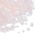 MECCANIXITY 15/0 11/0 8/0 6/0 Glass Seed Beads 1.5mm/2mm/3mm/4mm Loose Seed Beads for Jewelry Earring Bracelet Craft Making, 5888PCS, Korean Pink - color: Korean Pink