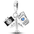 925 sterling silver bracelet necklace pendant, women's jewelry gift, dream catcher net bead pendant, suitable for original bracelets, parties, birthday jewelry gifts - color: KJC792