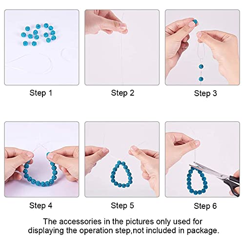 PH PandaHall 80 Yards 0.3mm Transparent Beading Line Clear Fishing Line Invisible Nylon Thread Jewelry String Wire Beading Cords String for Christmas Party Decor, Seed Beads Jewelry Bracelet Making - size: 0.3mm