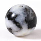 100Pcs Natural Stone 6mm Black White Zebra Round Loose Gemstone Energy Healing Beads Hole Size 1mm DIY Smooth Beads for Bracelet Necklace Earrings Jewelry Making - color: Black White Zebra, size: 6mm