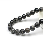 MJDCB 4mm Black Imperial Jasper Gemstone Beads Round Loose Stone Bead for Jewelry Making Bracelets Necklaces - color: Black Imperial Jasper, size: 4mm
