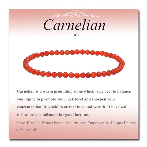MASSIVE BEADS Natural Genuine Gemstone Beads Healing Crystal Chakra Reiki Jewelry Faceted Round Beads Bracelets 3mm - color: Carnelian