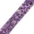 BEADIA Natural Amethyst Crystal Beads 4x2mm 120pcs Faceted Rondelle Loose Semi Gemstone Beads for Jewelry Making Design - color: Amethyst