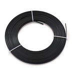 Fashewelry 32.8Ft 5mm Aluminum Flat Wire Black Bendable Metal Craft Wire Strip for Bezel Sculpting Armature Jewelry Making Gem Metal Wrap - color: Flat-Black, size: 5mm