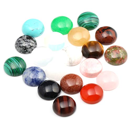 Natural Stones Cabochon 4 6 10 12 14 16 18 20 MM Round No Hole for Making Jewelry - size: 10 MM