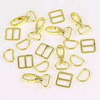 PECMER 3/4 Inch Purse Hardware for Bag Making 18 Pcs Swivel Clasp Swivel Clasp Hooks Keychain Clip Purse Strap Chains Hardware D Rings for Purse Buckle Straps 20mm Gold - color: 20mm-gold-18pcs