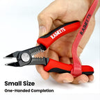 KAIWEETS Wire Cutters 6-Inch Flush Pliers with Supplementary Stripping, Cutting Pliers, Handy and Slim Diagonal Cutters, Sharp Snip - color: Kws-102