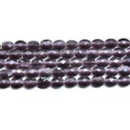 39pcs 8x10mm Dark Purple Cat's Eye Flat Faceted Oval Stone Loose Gemstone Beads Semi-Precious Craft Supplies for DIY Jewelry Making - color: Faceted Oval Dark Purple