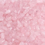400pcs Natural Chip Stone Beads Rose Quartz 5-8mm Irregular Gemstones Healing Crystal Drilled DIY Loose Rocks Bead Crystal for Bracelet Necklace Jewelry Making Crafting - color: Rose Quartz