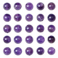 AD Beads 8mm Natural Round Loose Beads 110 Pieces, for Making 108 Mala Prayer Beads Necklace, Bracelet & Yoga Meditation, Jewelry Design (Purple Amethyst) - color: Purple Amethyst