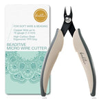 Beaditive Micro Wire Cutter – Natural Cream Flush Cutter for Beading, Jewelry Making & Crafting – Precision 5” High Carbon Steel with Ergonomic TPR Grip
