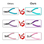 URSKYTOUS 3Pcs Jewelry Pliers Set Jewelry Making Pliers Tools Kit Include Jewelry Making Needle Nose Chain Nose Round Pliers Wire Cutter for Bracelet Beading DIY Craft Jewelry Making Supplies - color: Bm Pink Blue Purple