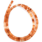 165pcs 4x2mm Natural Red Aventurine Disk Rondelle Spacer Stone Semi Precious Gemstone Loose Beads for Jewelry Making 15 Inch - color: Red Aventurine