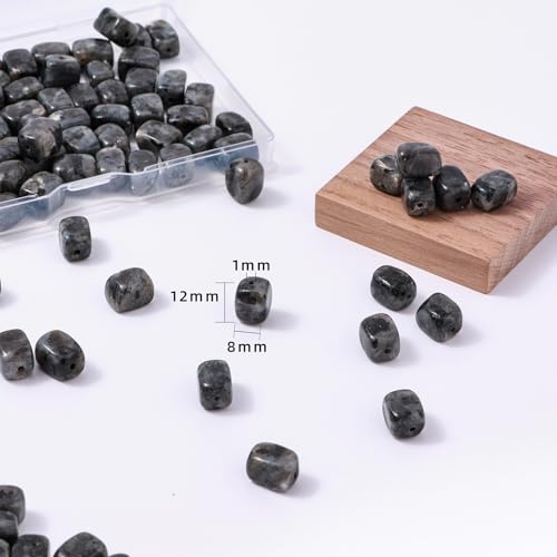 Natural Large Black Spectrolite Cube Stone Beads 8x11mm 38cm/str Loose Semi Gemstone Stone Square Beads for Making Bracelets Necklace - color: Black Spectrolite