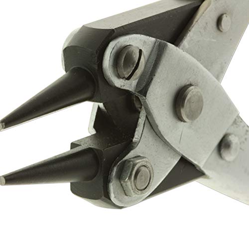 The Beadsmith Round Nose Parallel Pliers, 5.5 inches (140mm), Steel tool for jewelry making, with spring - style: Round Nose - 140mm