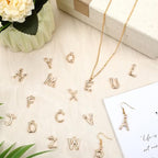 SANNIX 26Pcs Letter Charms, Initial Letter Charms for Jewelry Making, Gold A-Z Alphabet Charm for Bracelet Necklace Earrings Keychain Crafts Making - style: Bamboo Letter