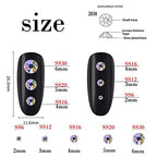 3000 Pieces SS6 2mm Flatback Rhinestones AB Clear Round Gems Crystals for Nail Art DIY Crafts Clothes Shoes Bags （Transparent AB） - color: Transparent AB, size: SS6/2mm