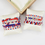 Twinfree Bohemia Beaded Bracelet for Women, Polymer Clay Stretch Bracelets - color: color 2