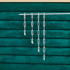 FAMARINE Gold Silver Necklace Extender Chains for Women - color: silver A
